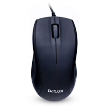 Мышь Delux, DLM-375OUB, Оптическая, 800dpi, USB, Длина кабеля 1.6 метра, Размер:109.6*60.5*37.5 мм.