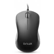 Мышь Delux, DLM-391OUB, 3D, Оптическая 800dpi, USB, Чёрный