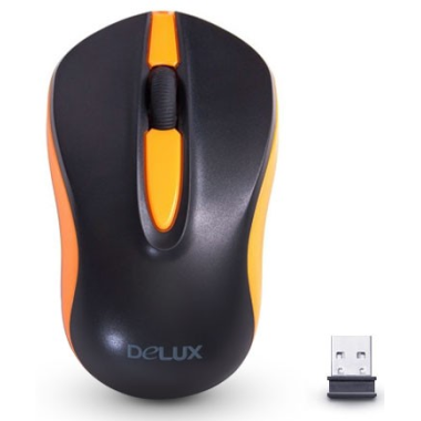 Мышь Delux, DLM-1370GB, 3D, Оптическая 1000dpi, Беcпроводна