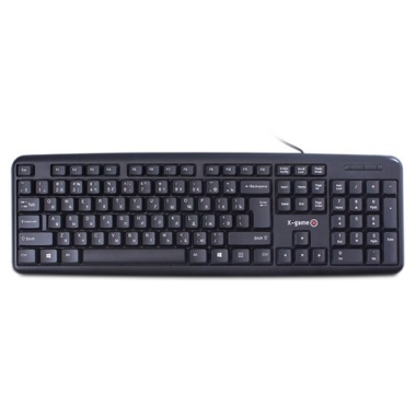 Клавиатура X-Game, XK-100UB, Ультратонкая,USB, Анг/Рус/Каз,