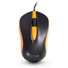 Мышь Delux, DLM-137OUB, 3D, Оптическая, 1000dpi, USB, Длина кабеля 1.6 метра,