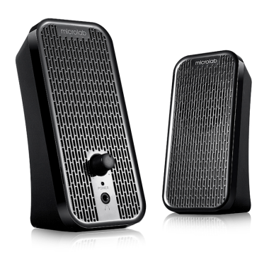 Колонки, Microlab, B55(13), 2.0, 4Вт (2Вт*2), USB (питание), Диапазон частот 80-18кГц, 3,5 MiniJack,