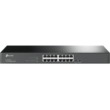 Коммутатор, TP-Link, TL-SG1016, 19-дюймовый стоечный, 16 портов 10/100/1000M RJ45, Корпус металл, 1U