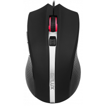 Мышь Delux, DLM-516OUB, 5D, Вертикальная, Оптическая, 800-1200-1600-2400dpi, USB, Длина кабеля 1,6 