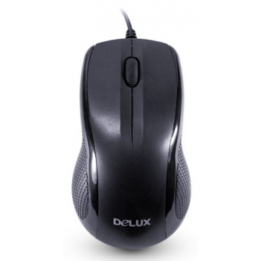 Мышь Delux, DLM-388OUB, 3D,Оптическая, 800dpi, USB, Длина кабеля 1,6метра, Размер: 115,5*39,1*65,3мм
